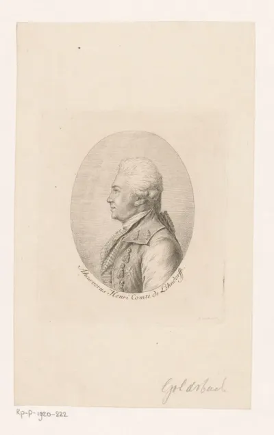 Portret van Ernst Ahasverus Heinrich von Lehndorff