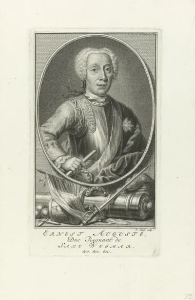 Portret van Ernst August I van Saksen-Weimar-Eisenach