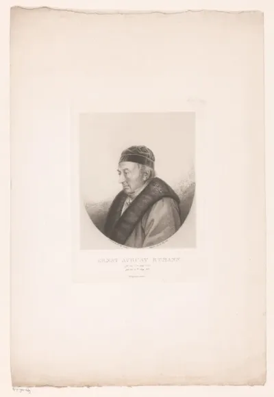 Portret van Ernst August Rumann