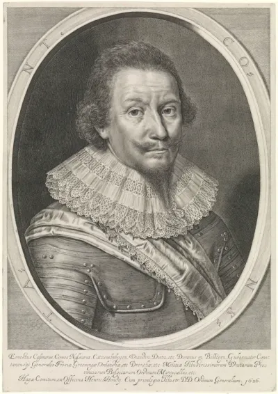 Portret van Ernst Casimir, graaf van Nassau-Dietz