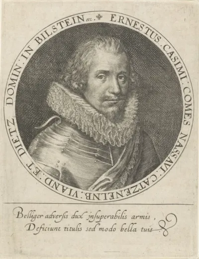 Portret van Ernst Casimir, graaf van Nassau-Dietz