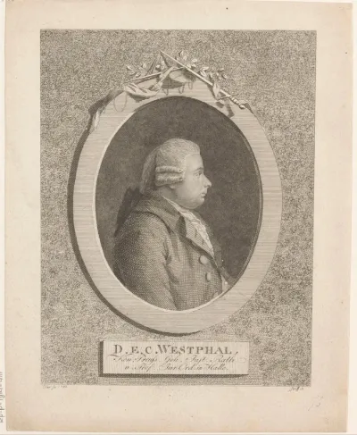 Portret van Ernst Christian Westphal