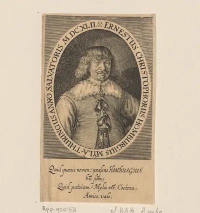 Portret van Ernst Christoph Homburg