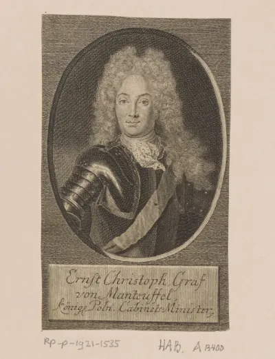 Portret van Ernst Christoph von Manteuffel