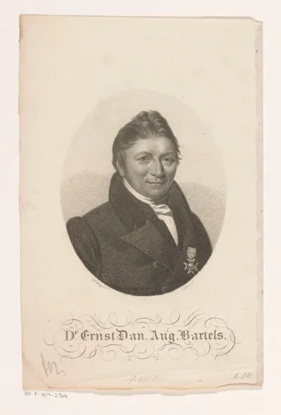 Portret van Ernst Daniel August Bartels