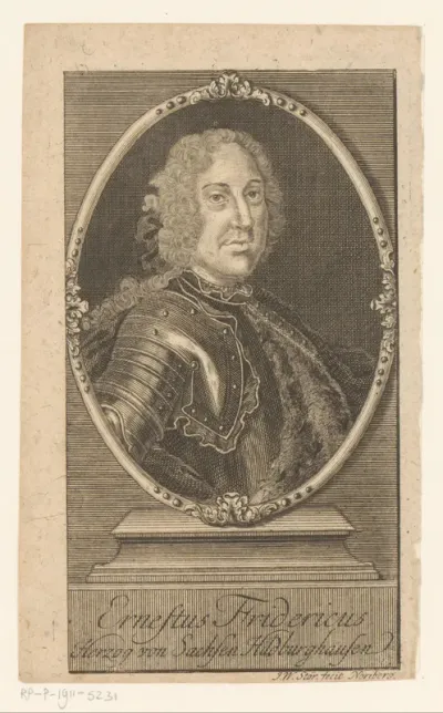 Portret van Ernst Frederik II van Saksen-Hildburghausen