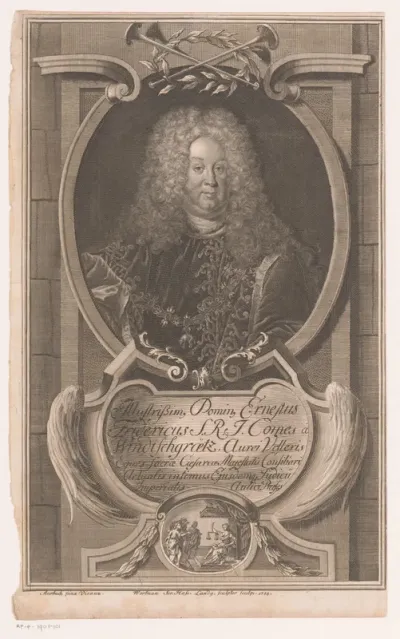 Portret van Ernst Friedrich, Graf von Windisch-Graetz