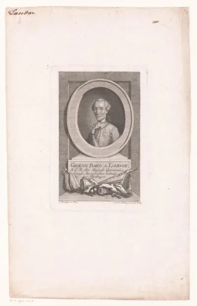 Portret van Ernst Gideon, Freiherr von Laudon