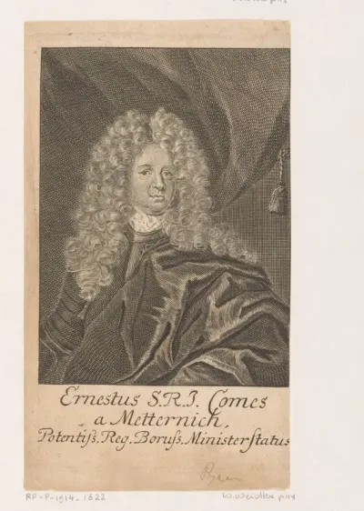 Portret van Ernst Graf von Metternich