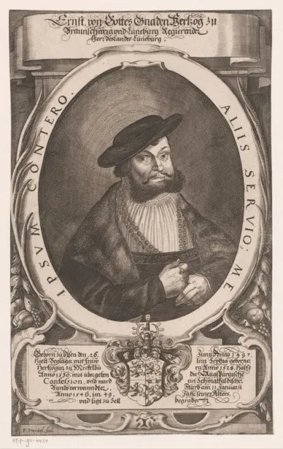 Portret van Ernst I von Braunschweig-Lüneburg
