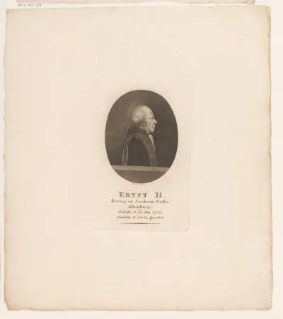 Portret van Ernst II, hertog van Saksen-Gotha-Altenburg