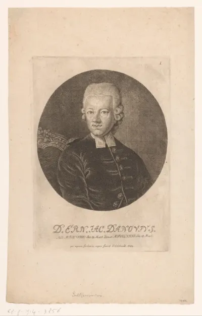 Portret van Ernst Jakob Danovius