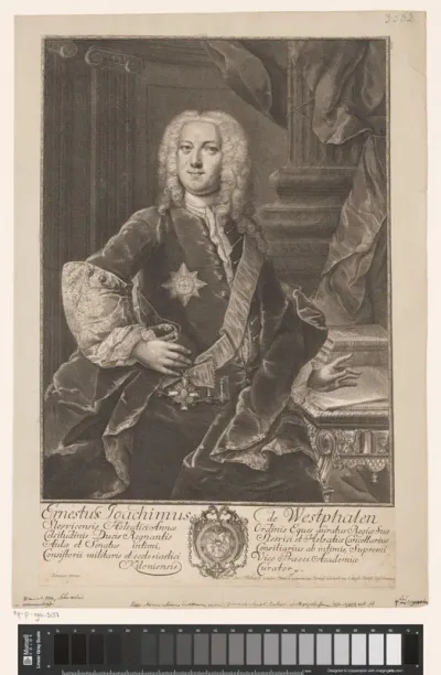 Portret van Ernst Joachim von Westphalen