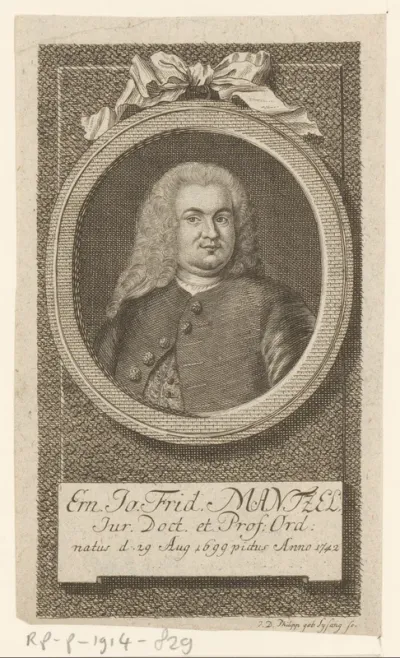 Portret van Ernst Johann Friedrich Mantzel