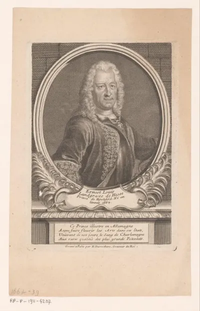 Portret van Ernst Lodewijk van Hessen