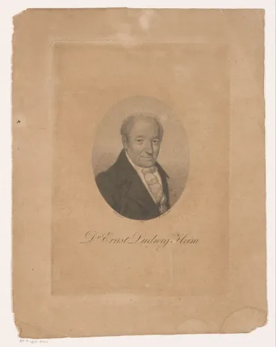 Portret van Ernst Ludwig Heim