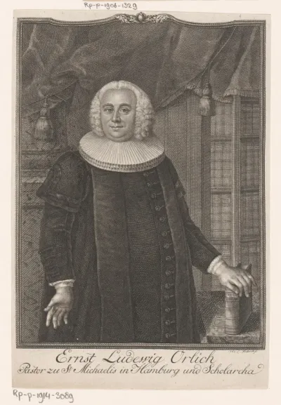 Portret van Ernst Ludwig Orlich