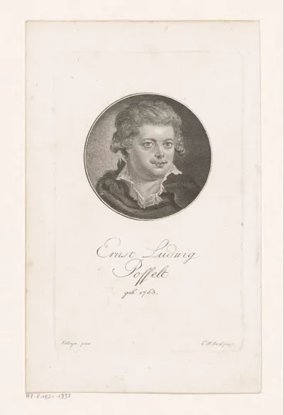 Portret van Ernst Ludwig Posselt
