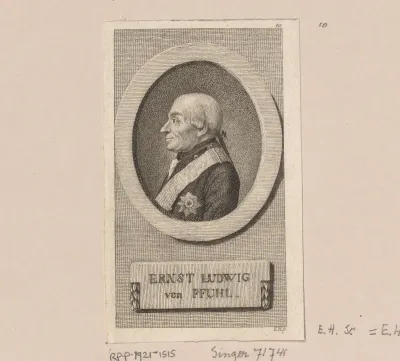 Portret van Ernst Ludwig von Pfuhl