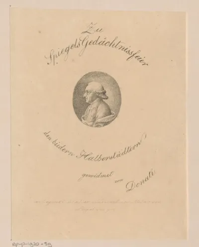 Portret van Ernst Ludwig von Spiegel zum Diesenberg
