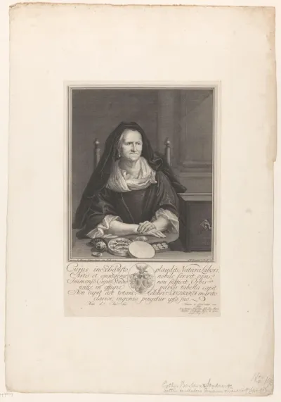 Portret van Esther Barbara von Sandrart