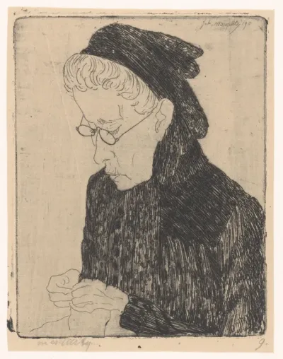 Portret van Esther Mendes da Costa-Teixeira de Mattos