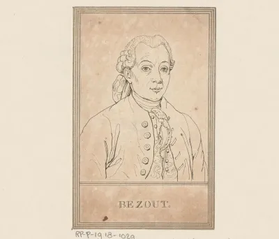 Portret van Étienne Bézout
