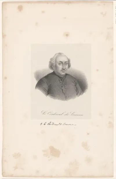 Portret van Étienne-Charles de Loménie de Brienne