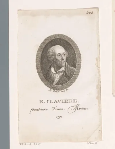 Portret van Étienne Clavière