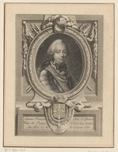 Portret van Etienne François de Choiseul