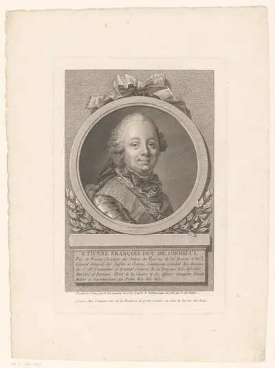 Portret van Etienne François de Choiseul