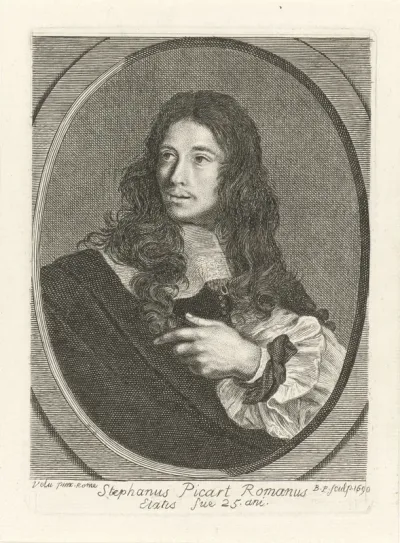 Portret van Etienne Picart op 25-jarige leeftijd