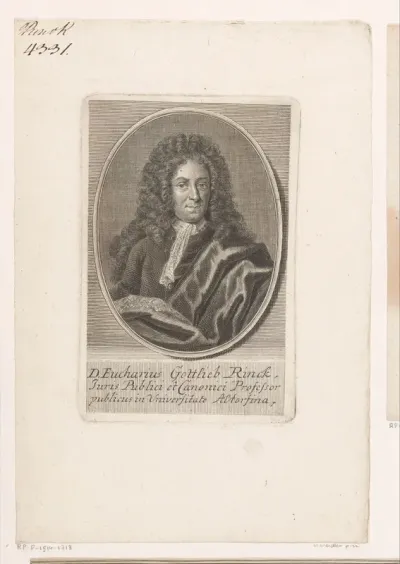 Portret van Eucharius Gottlieb Rinck