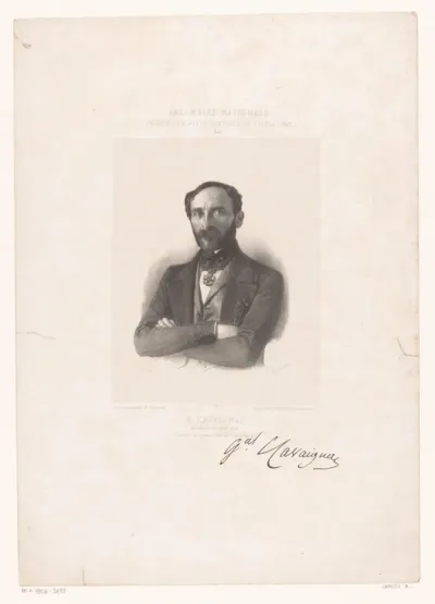 Portret van Eugène Cavaignac