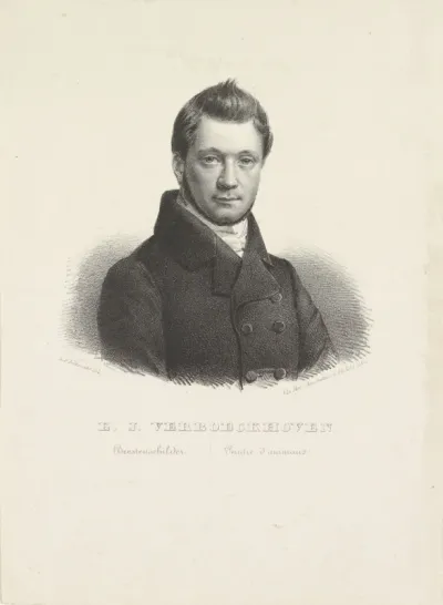 Portret van Eugène Joseph Verboeckhoven