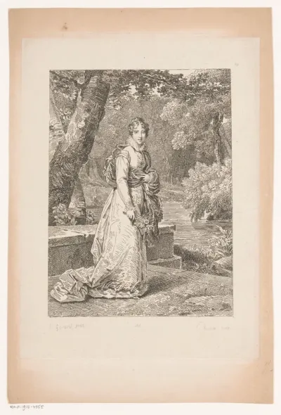 Portret van Eugénie Adelaide d'Orleans