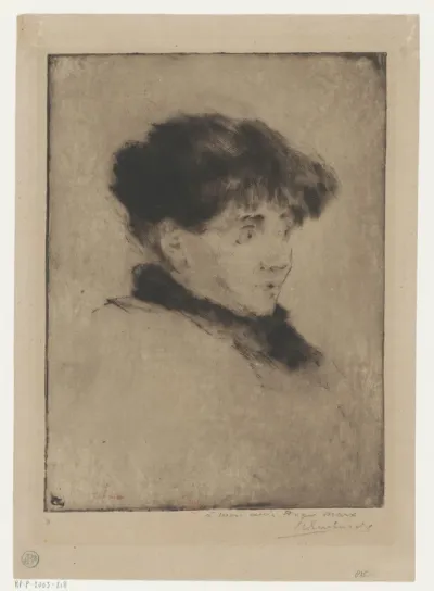 Portret van Eva Gonzalès