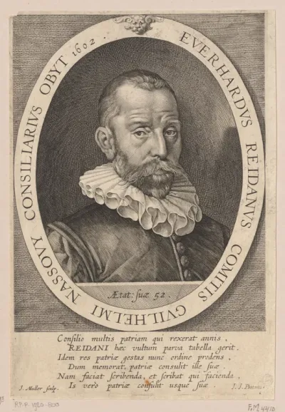 Portret van Everard van Reyd op 52-jarige leeftijd