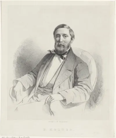 Portret van Everhardus Koster