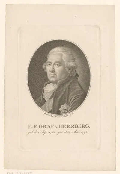 Portret van Ewald Friedrich Hertzberg