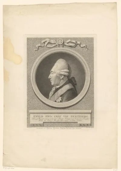 Portret van Ewald Friedrich von Hertzberg