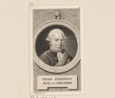 Portret van Ewald Friedrich von Hertzberg