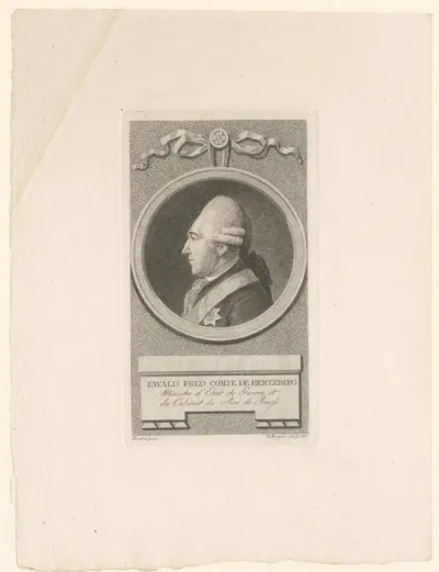 Portret van Ewald Friedrich von Hertzberg