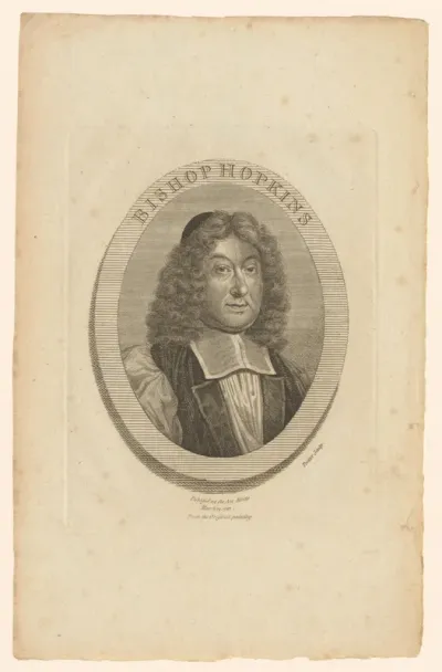 Portret van Ezekiel Hopkins