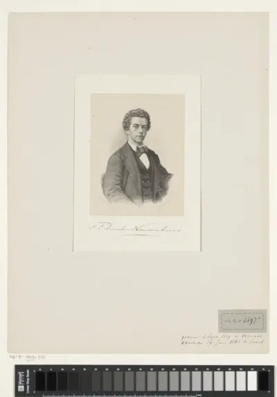 Portret van F.C. Domela Nieuwenhuis