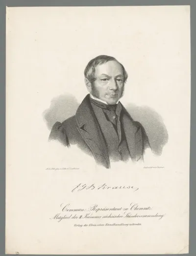 Portret van F.G.B. Krause