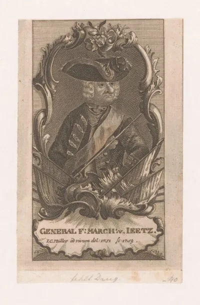 Portret van F. March von Ieetz