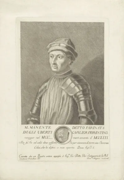 Portret van Farinata degli Uberti