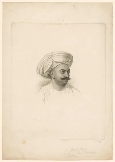 Portret van Fateh Hyder Sultan