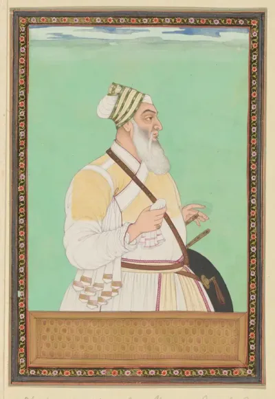 Portret van Fath Jang Khan, de grootvizier van Aurangzeb